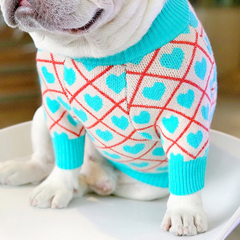 Roupinha Pet Suéter Azul para Cães
