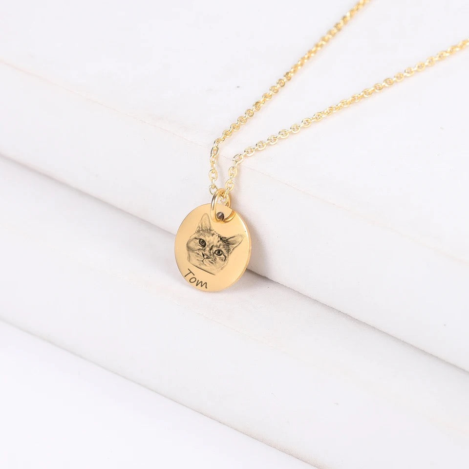 Colar personalizado com a cara do pet