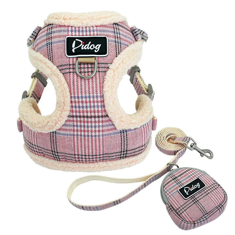 Coleira Peitoral para cachorro com guia e bolsinha Lux - PIDOG