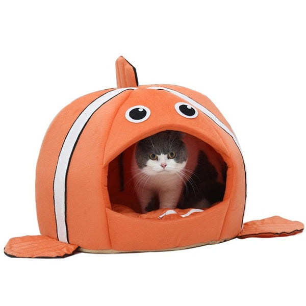 Cama para Gatos em Formato de Peixe Nemo - Abelhinhas Pets