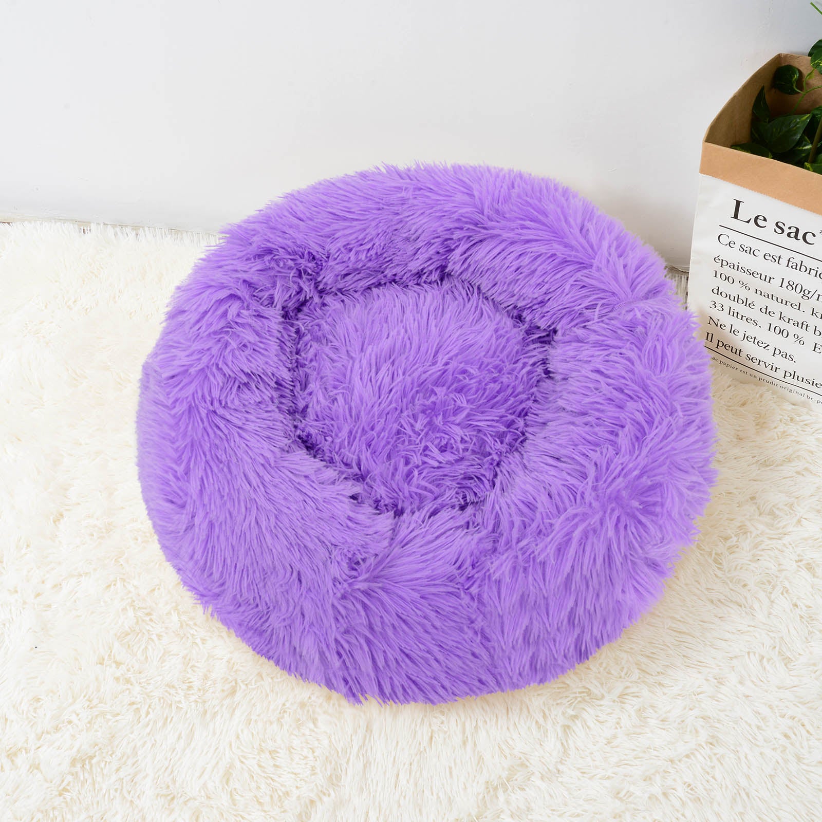 Cama Nuvem Puff Redonda para Gatos