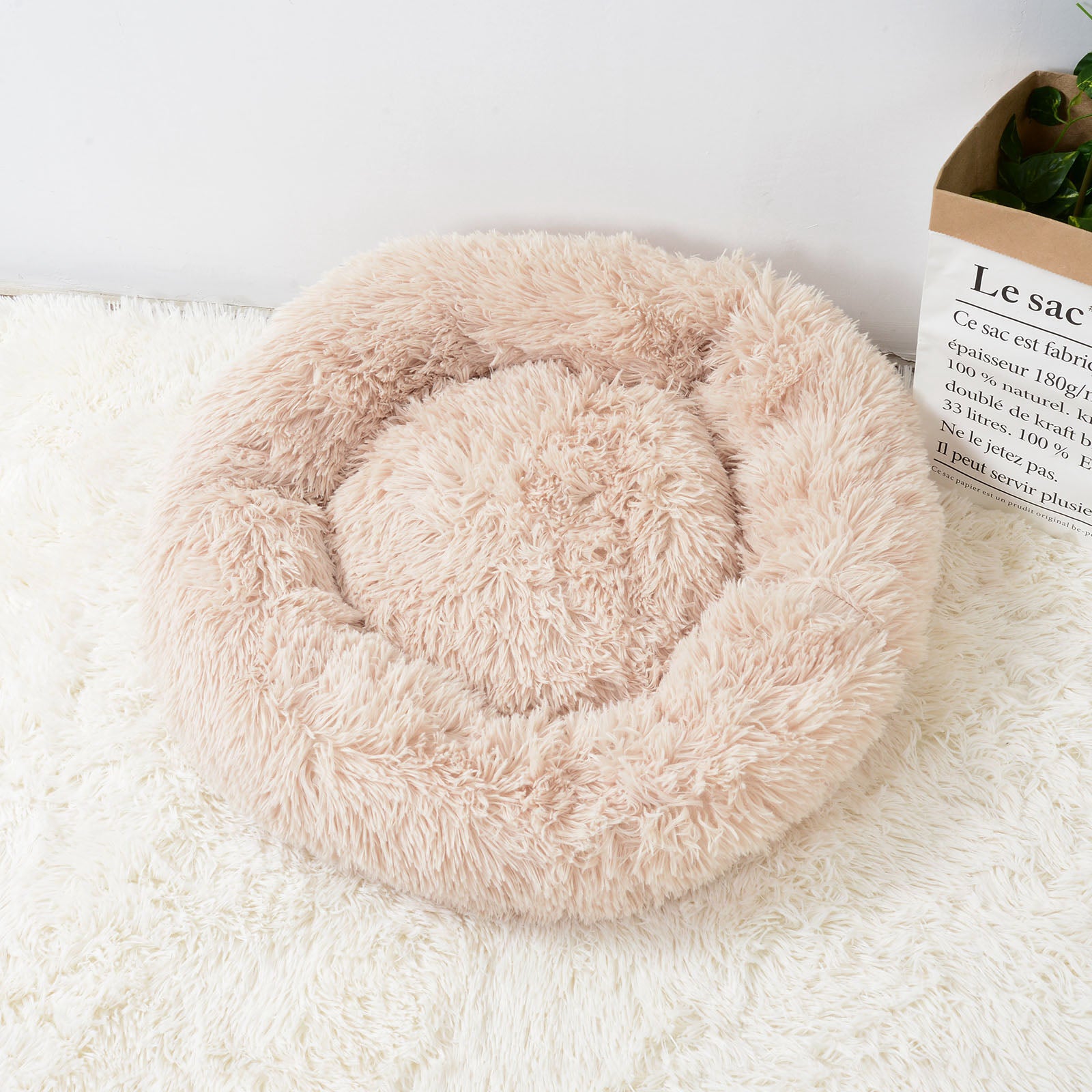 Cama Nuvem Puff Redonda para Gatos