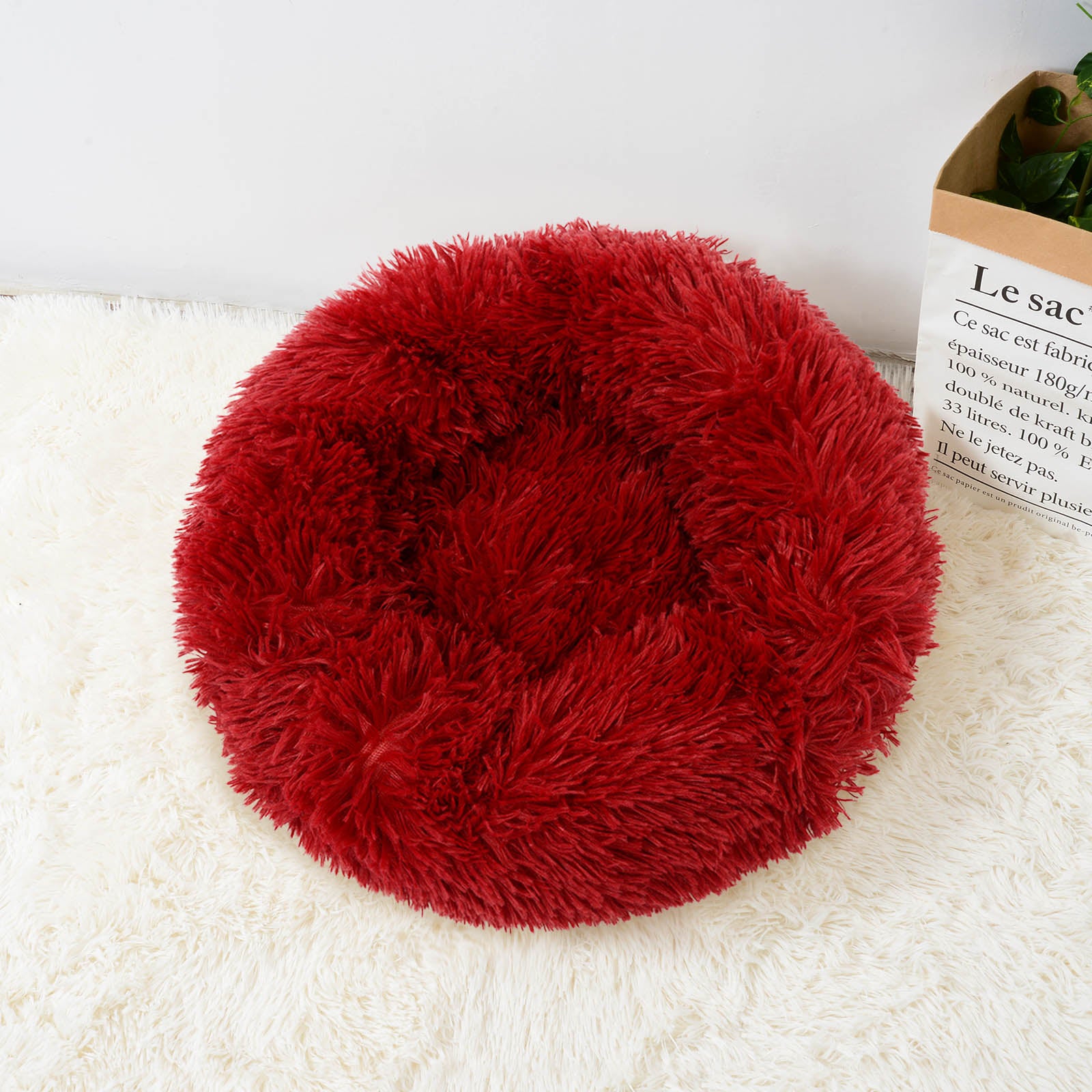 Cama Nuvem Puff Redonda para Gatos