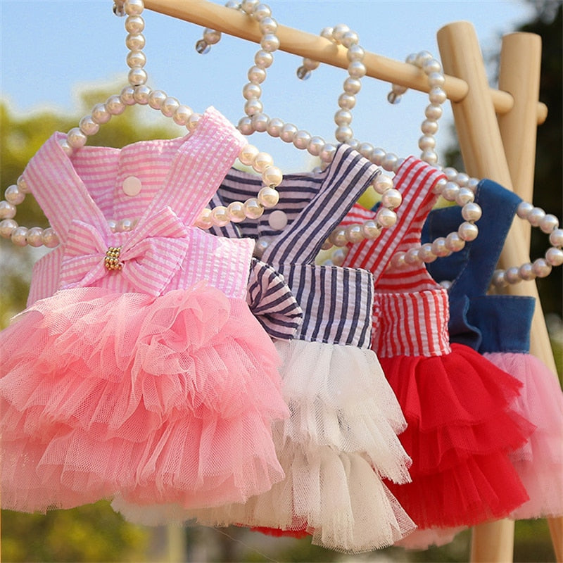 Roupa Pet para cães e gatos Vestidos Princesa