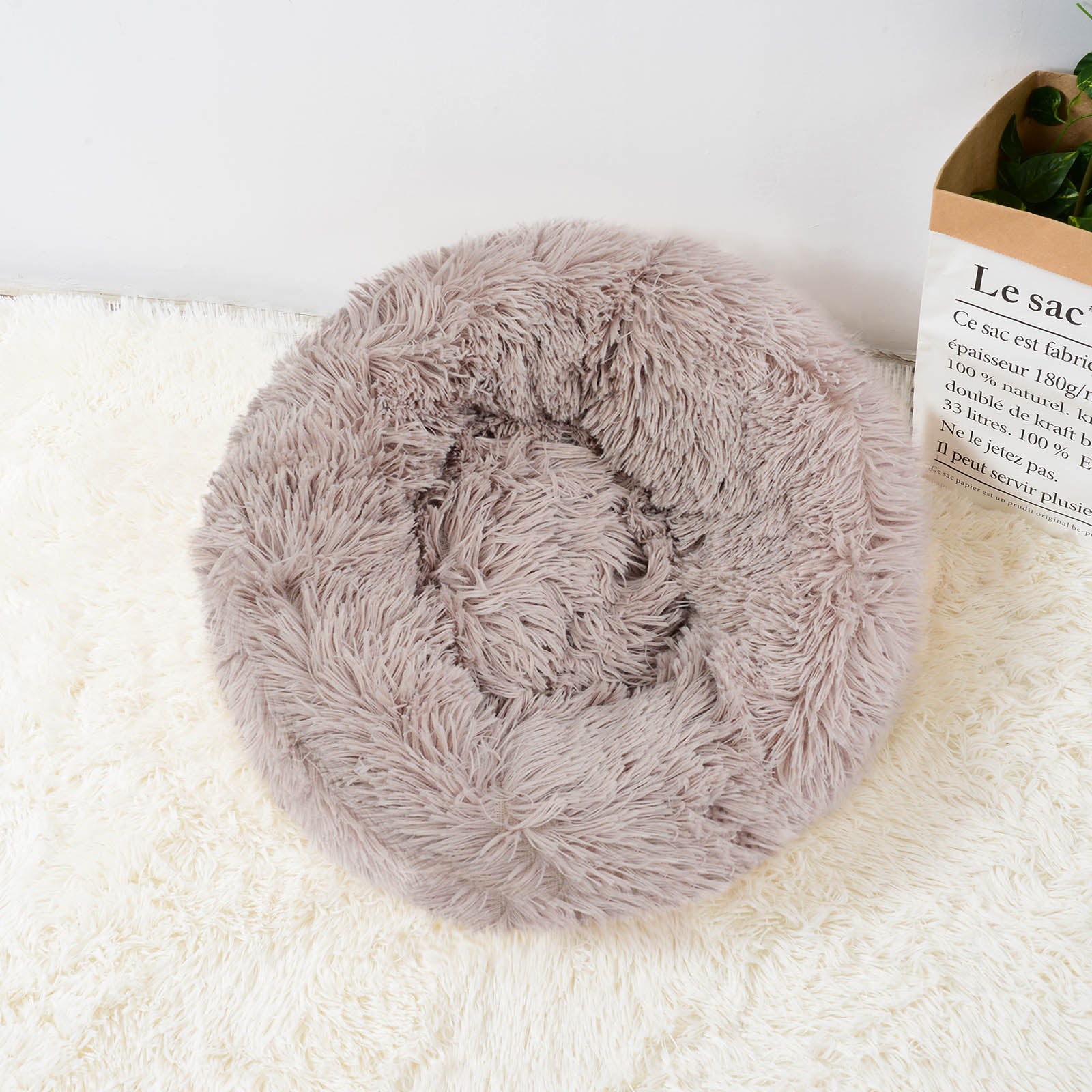 Cama Nuvem Puff Redonda para Gatos